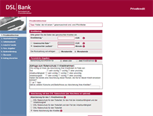 Tablet Screenshot of privatkredite.dslbank.de